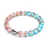 Primel | 925 Sterling Silber | Glühwürmchen-Glasgarten-Armband